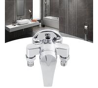 Yechiry Válvula Mezcladora de Baño Duradera, Mezclador de Agua Fría y Caliente Resistente a Arañazos, Válvula de Rosca Macho G1/2 para Lavabo