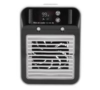 Yechiry Ventilador de Aire Acondicionadores Portátiles, 500 Ml de Visualización Digital Recargable Mini Ventilador de Enfriamiento con Niebla, Control Táctil, Enfriador de Aire Personal de bajo