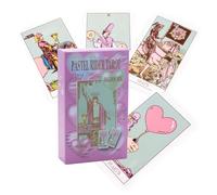 Yedaoiu Knight Waite Pink Balloon Tarot Cards, Naipes Rosas lámina Dorada Pet Impermeable, Ilumina tu Camino con Ideas místicas, Cartas del Tarot Solo para Mujeres