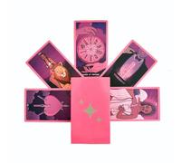 Yedaoiu Pink Cancer, Naipes Rosas con lámina Dorada Pet Resistente al Agua, Ilumina tu Camino con Ideas misteriosas, Cartas del Tarot Solo para Mujeres