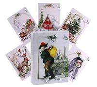 Yedaoiu Tarjeta de oráculo de Navidad de 10,5 x 7,3 cm para adivinación y predicción del amor verdadero