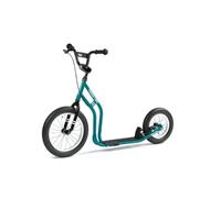 Yedoo Two - Patinete infantil para niños a partir de 6 años, a partir de 120 cm de altura, con neumáticos de aire 16/12, para niñas y niños, altura ajustable con soporte y elementos reflectantes