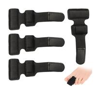 YEDOUALE Corrector Dedos pies 4 Unidades férula Ajustable Dedo Martillo con Soporte Interno metálico Corrector Dedos pie Negro para fracturas esguinces y Alivio del Dolor en Uso Diario