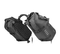 YEDWEW Bolsa Lateral Doble para Motocicleta, 18L/28L/48L, para Asiento Trasero De Motor, Bolsas Seca De Viaje, Equipaje Bolsa De SillíN De Equipaje Motos(48L-Black)
