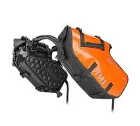 YEDWEW Bolsa Lateral Doble para Motocicleta, 18L/28L/48L, para Asiento Trasero De Motor, Bolsas Seca De Viaje, Equipaje Bolsa De SillíN De Equipaje Motos(28L-Orange)