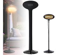 YedZen Cubierta para radiador, 600D, 180 x 65 cm (alto x ancho), resistente al agua, funda protectora para calefactor de terraza con cremallera, resistente al viento, protección contra rayos UV