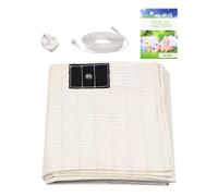 YedZen Sábana de cama con conexión a tierra, 90 x 230 cm, alfombrilla conductiva de conexión a tierra del Reino Unido con 10% fibra de plata y 90% algodón orgánico, bienestar natural y saludable