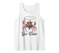 Yee Claw - Cangrejo Vaquero con un gráfico de mariscos Occidentales de Lazo Camiseta sin Mangas