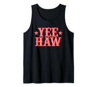 Yee Haw Bold Western Retro Style Camiseta sin Mangas
