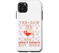 Yee-Haw, Santa's Favorite Hot Mess Funny Western Cowgirl Chr Carcasa para iPhone 11 Pro MAX