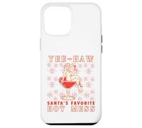 Yee-Haw, Santa's Favorite Hot Mess Funny Western Cowgirl Chr Carcasa para iPhone 12 Pro MAX