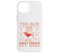 Yee-Haw, Santa's Favorite Hot Mess Funny Western Cowgirl Chr Carcasa para iPhone 14 Plus