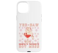 Yee-Haw, Santa's Favorite Hot Mess Funny Western Cowgirl Chr Carcasa para iPhone 15 Plus