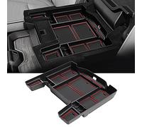 YEE PIN Caja de Almacenamiento Dodge RAM 1500 mk5 2019 2020 2021 2022 Consola Central Organizador Bandeja apoyabrazos Caja de Guantes Organizador Accesorios con Alfombra Antideslizante