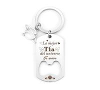 Yeeaulpa Reyes Magos Regalos Para Mi Tia,Regalos Cumpleaños Tia Llavero,Llaveros Originales,Regalos Originales Para Mujer,Regalos Día De La Madre,Regalo Mujer Navidad,Regalos Halloween