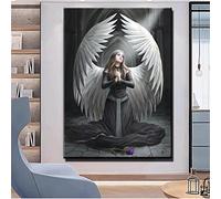 Yeecer chica Angel Diamond Painting Kits,DIY 5D Adultos Niños Kit Completo Rhinestone Bordado Punto de Cruz Lienzo Diamante Pintura Manualidades Hogar Salon Pared Decoracion Round Drill,40x60cm