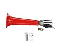 Yeeda Cuerno de aire - Bocina de tracción de 180 dB High Decibelios - Bocina neumática de un solo tubo para todos los vehículos de 12 V 24 V, decibelios de 180 dB de alto, super ruidosos rojos, que