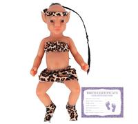 YEEFAIRY Muñeca Realista de Silicona Completa Muñeca Estilo Aviytahr 31cm Niña Ojos Abiertos Props de Escena Vivos Curación Emocional Muñecas Vivas Compañía Terapéutica (con Cabello, Broncead)