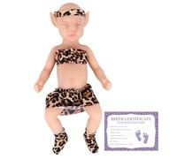 YEEFAIRY Muñeca Realista de Silicona Completa Muñeca Estilo Aviytahr 31cm Niña Ojos Cerrados Props de Escena Vivos Curación Emocional Muñecas Vivas Compañía Terapéutica (Sin Cabello, Piel Clara)