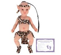 YEEFAIRY Muñeca Realista de Silicona Completa Muñeca Estilo Aviytahr 31cm Niño Ojos Abiertos Props de Escena Vivos Curación Emocional Muñecas Vivas Compañía Terapéutica (con Cabello, Tono Medio)