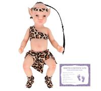 YEEFAIRY Muñeca Realista de Silicona Completa Muñeca Estilo Aviytahr 31cm Niño Ojos Abiertos Props de Escena Vivos Curación Emocional Muñecas Vivas Compañía Terapéutica (con Cabello, Piel Clara)