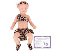 YEEFAIRY Muñeca Realista de Silicona Completa Muñeca Estilo Aviytahr 31cm Niño Ojos Cerrados Props de Escena Vivos Curación Emocional Muñecas Vivas Compañía Terapéutica (Sin Cabello, Piel Clara)