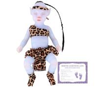 YEEFAIRY Muñeca Realista de Silicona Completa Muñeca Estilo Aviytahr 31cm Niño Ojos Cerrados Props de Escena Vivos Curación Emocional Muñecas Vivas Compañía Terapéutica (con Cabello, Azul Cielo)