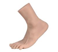 Yeefairy Pie Artificial Silicona Maniquí Enfermería Reproducción 1:1 Realista Flexible y Suave Modelo de Práctica Exposición de Joyas Prótesis Herramienta Manicura (Sinistro, Hombre, Tono Medio)