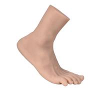 Yeefairy Pie Artificial Silicona Maniquí Enfermería Reproducción 1:1 Realista Flexible y Suave Modelo de Práctica Exposición de Joyas Prótesis Herramienta Manicura (Destro, Hombre, Tono Medio)