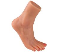 Yeefairy Pie Artificial Silicona Maniquí Enfermería Reproducción 1:1 Realista Flexible y Suave Modelo de Práctica Exposición de Joyas Prótesis Herramienta Manicura (Destro, Mujer, Broncead)