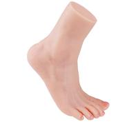 Yeefairy Pie Artificial Silicona Maniquí Enfermería Reproducción 1:1 Realista Flexible y Suave Modelo de Práctica Exposición de Joyas Prótesis Herramienta Manicura (Destro, Mujer, Piel Clara)