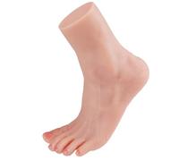 Yeefairy Pie Artificial Silicona Maniquí Enfermería Reproducción 1:1 Realista Flexible y Suave Modelo de Práctica Exposición de Joyas Prótesis Herramienta Manicura (Sinistro, Mujer, Tono Medio)