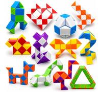 Yeefunjoy 12 Piezas 24 Bloques Serpiente Mágica, Magico de Serpiente Cube