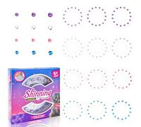 Yeefunjoy 180 Gemas para el Cabello, Juego de Herramienta de Peinado Adornos Brillantes para Pelo Grapadora Diamond Sparkle Máquina de Pelo de Diamante para Niña Niños Regalos Navidad Cumpleaños