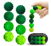 Yeefunjoy 8 Piezas Bolas Magnéticas, Juguetes Sensoriales Magnéticas Sensoriales de Silicona Antiestrés, Juguetes de Descompresión Anti-Estrés para Aliviar La Ansiedad para Adultos y niños Regalo
