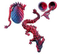 Yeefunjoy Huevo De Dragón, Dragón Impreso En 3D En Huevo, Dragón Articulado Impreso En 3D para Automóviles, Oficinas y Decoración del Hogar Regalos Infantiles De Cumpleaños Llenar La Cesta De Pascua