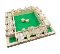 Yeefunjoy Juego de Dados Shut The Box, Educativo Juguetes de Matematicas Juegos de Tablero Familiares y Viaje Juego de Mesa Madera para 2-4 Jugadores Regalo de cumpleaños de Navidad para Niños Adultos