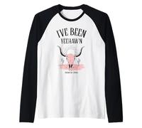 Yeehaw Cowgirl Western Country Yeehaw'n Desde 1961 Camiseta Manga Raglan