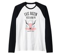 Yeehaw Cowgirl Western Country Yeehaw'n Desde 1994 Camiseta Manga Raglan