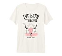 Yeehaw Cowgirl Western Country Yeehaw'n Desde 2002 Camiseta Premium