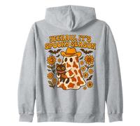 Yeehaw It's Spooky Season - Fantasma con Estampado de Vaca para Halloween Sudadera con Capucha