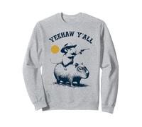 Yeehaw, Todos los Ratones de Rodeo Funny cabalgan e Capybara Sudadera