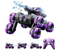 Yeelan Coche teledirigido, tanque RC coche juguete niños a partir de 3, 4, 5, 6, 7, 8, 9, 10 años, transformable para batalla, rotación de 360°, luces frescas, música 6 WD para niños, juguetes para