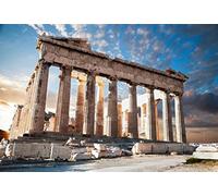 Yeele Acropolis Ancient Ruin Site Backdrop Vinilo Parthenon Temple Marble Pillar Greece Landmark Building Photography Background Baby Adult Travel Portraits Photo Booth Shooting Studio Props