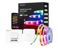 YEELIGHT Kit de Inicio Matter over Thread: Tira LED Inteligente RGB+IC de 5 m & Hub E1, Compatible con Apple Home, Alexa, Google Home y SmartThings, Control por Segmentos, App y Sincronización Musical