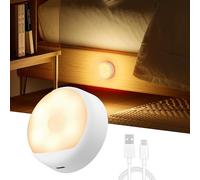 Yeelight Luz Nocturna con Sensor de Movimiento Recargable con Blanco Cálido, 750mAh Wireless Type-C con Autonomía de Hasta 3 Meses, LED para Baño, Pasillo, Habitación, Fiestas, Escaleras