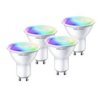 Yeelight Smart Bulb W1 Pack 4 Bombillas Inteligentes GU10 4.5W RGB Wi-Fi F