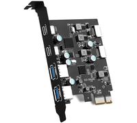 YEELIYA Tarjeta de Expansión USB 3.0 PCIE de 6 Puertos, PCI Express USB Añadir en Tarjeta 5Gbps Convertidor Interno USB 3 Hub para Windows 10/8/7/XP and Mac OS