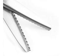 Yeelur Tijeras dentadas Decorativas para Tela, Tijeras, Tijeras de Corte y confección con Borde Redondo/Triangular, para Tela para Cuero(5mm)