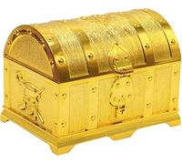 yeemeen Cofre Del Tesoro, Cofre Pirata, Cofre Del Tesoro Pirata, Oro Baúl Del Tesoro, Plástico Cofre Tesoro Niños Adecuado Para Fiestas Temáticas De Piratas Accesorios De Espectáculos Regalos